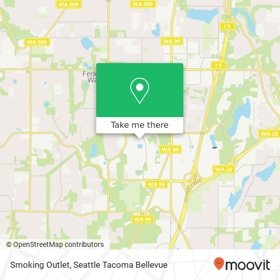 Mapa de Smoking Outlet, 33761 9th Ave S