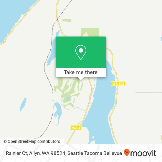 Mapa de Rainier Ct, Allyn, WA 98524