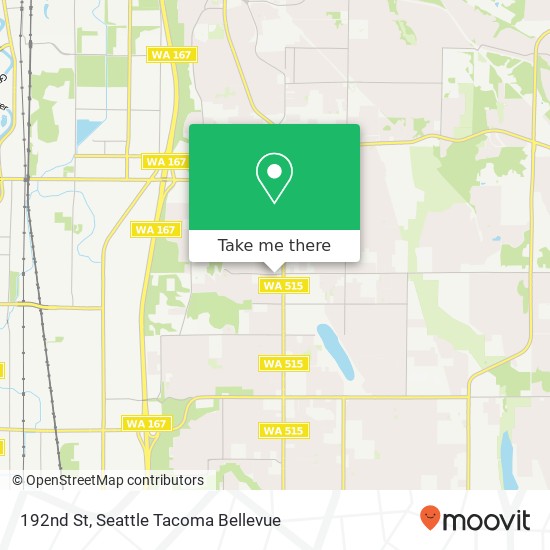 Mapa de 192nd St, Renton, WA 98055