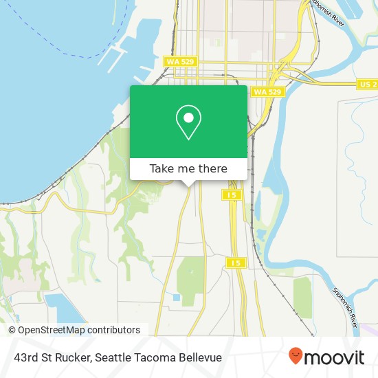 Mapa de 43rd St Rucker, Everett, WA 98203