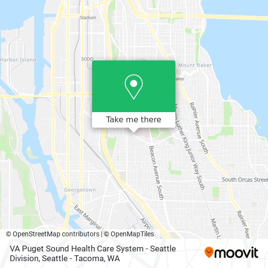 Mapa de VA Puget Sound Health Care System - Seattle Division