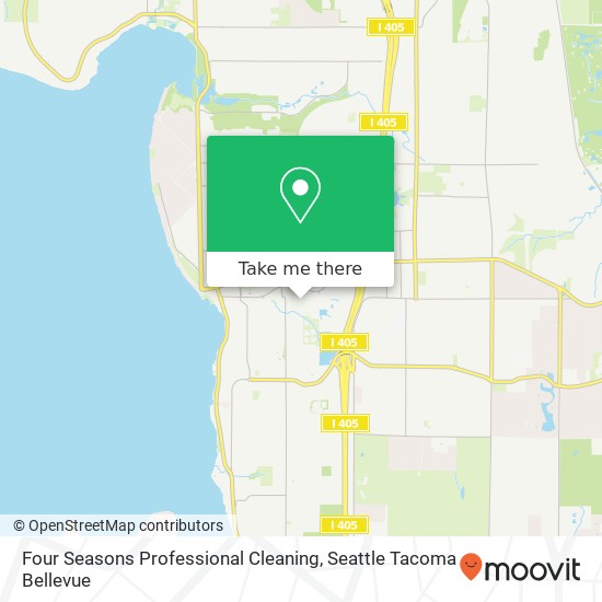 Four Seasons Professional Cleaning, Kirkland Ave map