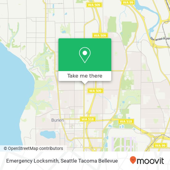 Mapa de Emergency Locksmith, 13260 1st Ave S