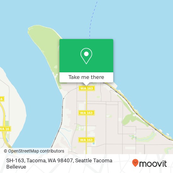 Mapa de SH-163, Tacoma, WA 98407