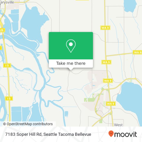 Mapa de 7183 Soper Hill Rd, Marysville, WA 98270