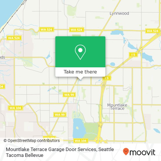 Mountlake Terrace Garage Door Services, 7005 220th St SW map