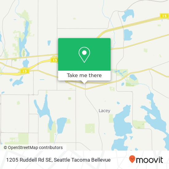 1205 Ruddell Rd SE, Lacey, WA 98503 map