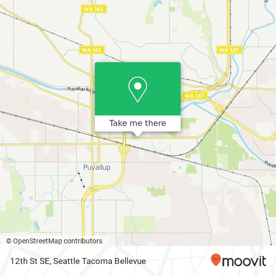 Mapa de 12th St SE, Puyallup, WA 98372