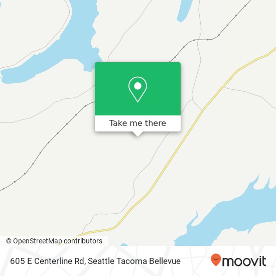 Mapa de 605 E Centerline Rd, Grapeview, WA 98546