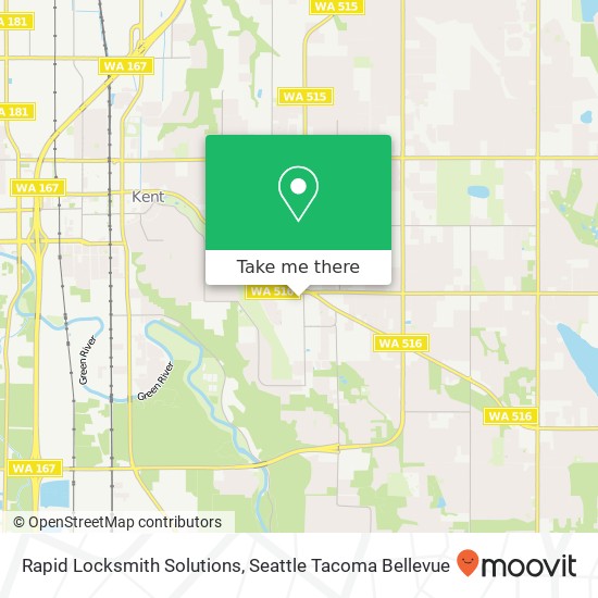 Mapa de Rapid Locksmith Solutions, 25605 104th Ave SE