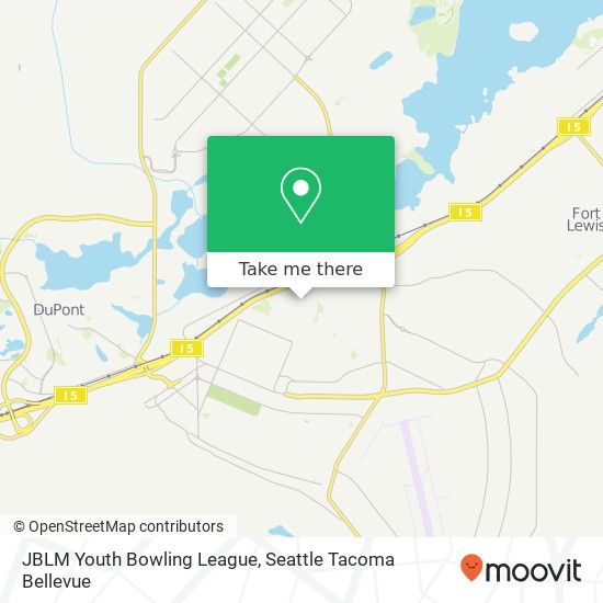 JBLM Youth Bowling League, N 6th St map