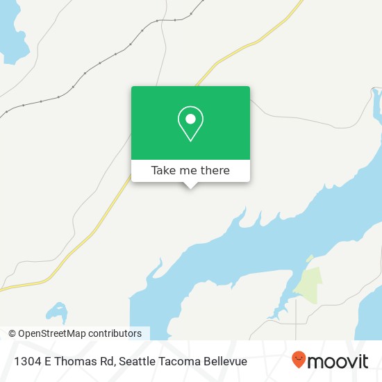 Mapa de 1304 E Thomas Rd, Grapeview, WA 98546