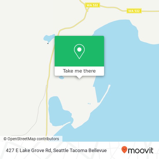 Mapa de 427 E Lake Grove Rd, Camano Island, WA 98282