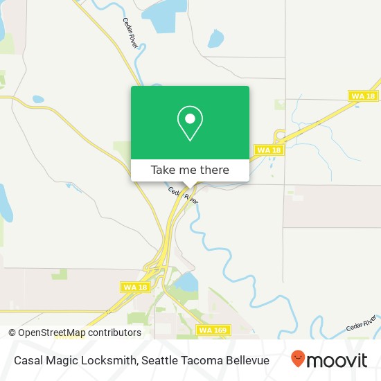Mapa de Casal Magic Locksmith, 21639 Renton Maple Valley Rd SE