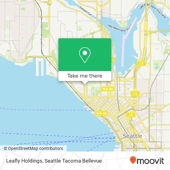 Mapa de Leafly Holdings, 424 Queen Anne Ave N