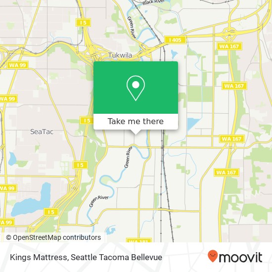 Mapa de Kings Mattress, 1206 Andover Park E