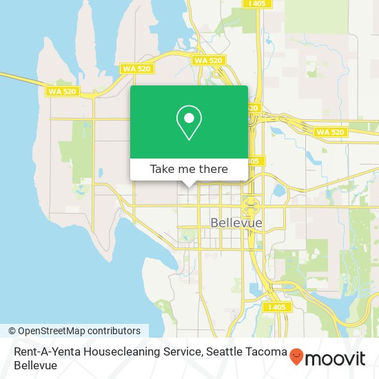 Mapa de Rent-A-Yenta Housecleaning Service, 1020 102nd Ave NE