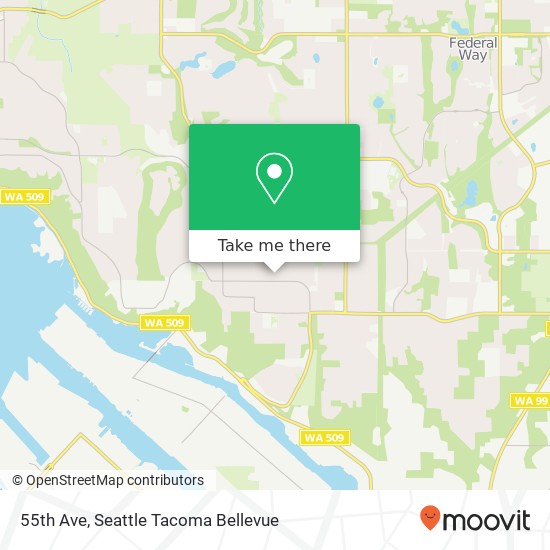 Mapa de 55th Ave, Tacoma, WA 98422