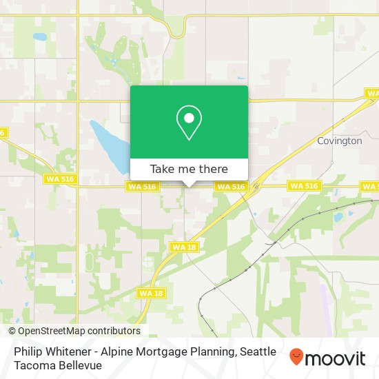 Mapa de Philip Whitener - Alpine Mortgage Planning, 15215 SE 272nd St