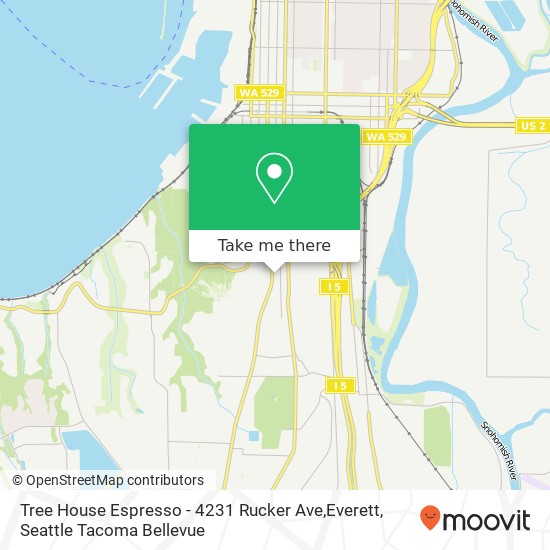 Tree House Espresso - 4231 Rucker Ave,Everett, 4231 Rucker Ave map