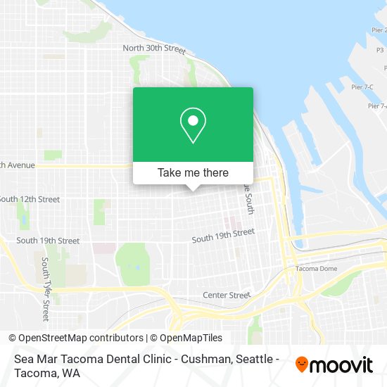 Mapa de Sea Mar Tacoma Dental Clinic - Cushman