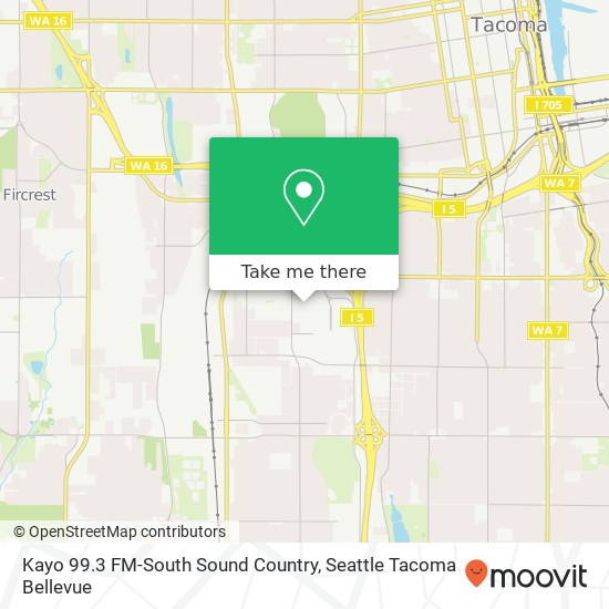 Mapa de Kayo 99.3 FM-South Sound Country