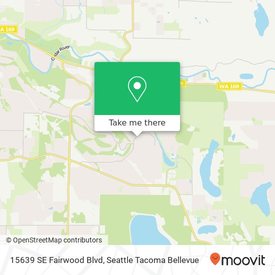 Mapa de 15639 SE Fairwood Blvd, Renton, WA 98058