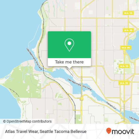 Atlas Travel Wear, 5337 Ballard Ave NW map