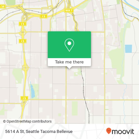 Mapa de 5614 A St, Tacoma, WA 98408