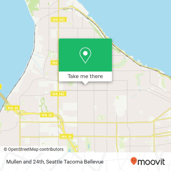 Mapa de Mullen and 24th, Tacoma, WA 98406