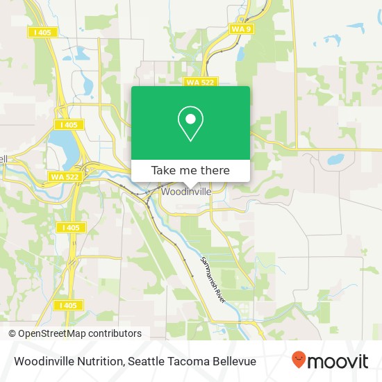 Mapa de Woodinville Nutrition, 13620 NE 175th St