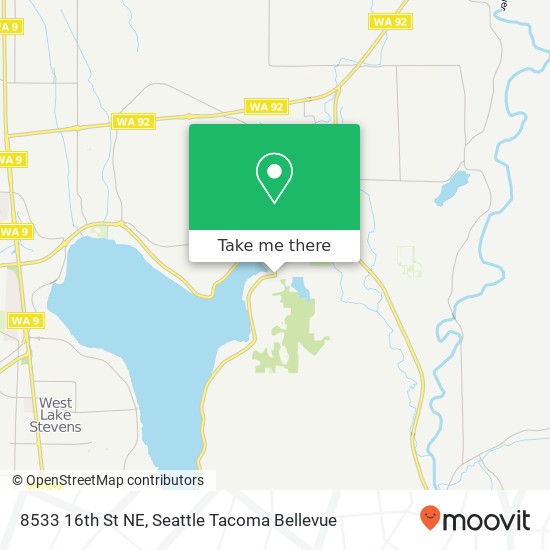 Mapa de 8533 16th St NE, Lake Stevens, WA 98258