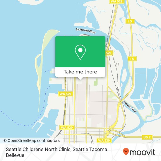 Seattle Children's North Clinic, 1815 13th St map