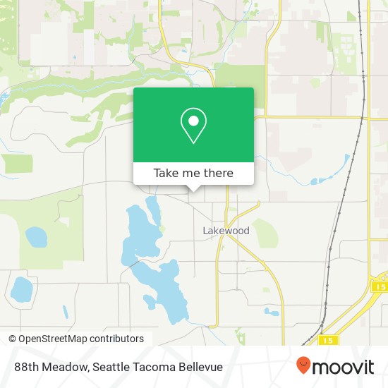 Mapa de 88th Meadow, Lakewood, WA 98499