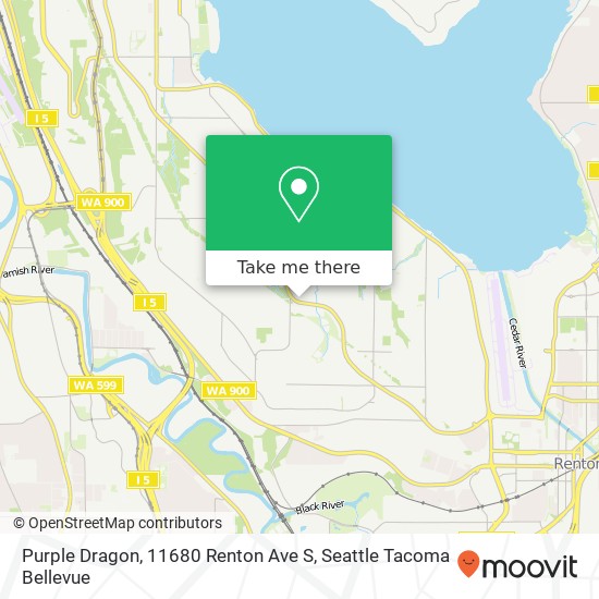 Mapa de Purple Dragon, 11680 Renton Ave S