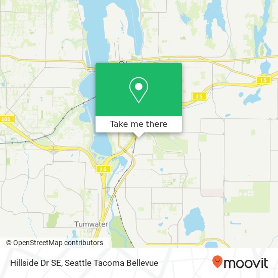 Mapa de Hillside Dr SE, Olympia, WA 98501