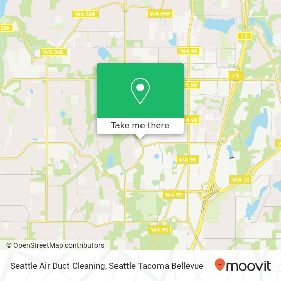 Seattle Air Duct Cleaning, 1st Way S map