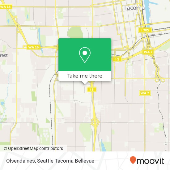 Mapa de Olsendaines, 4002 Tacoma Mall Blvd