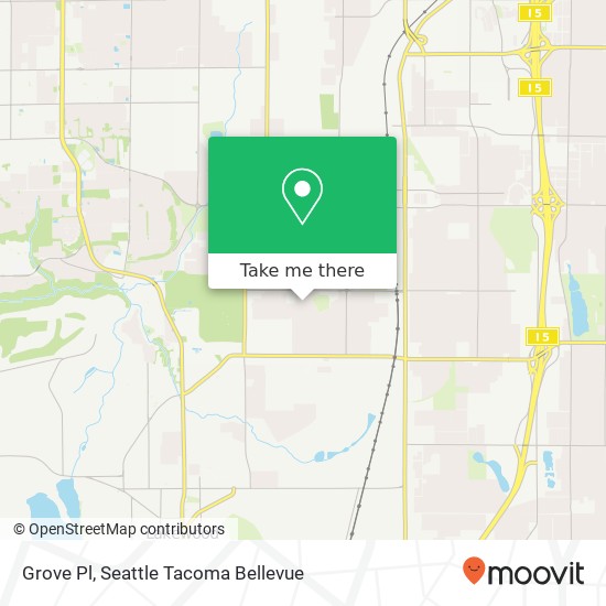 Grove Pl, Tacoma, WA 98409 map