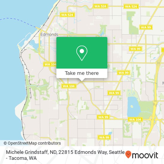 Mapa de Michele Grindstaff, ND, 22815 Edmonds Way