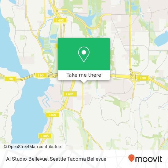 Mapa de Al Studio-Bellevue, 12816 SE 38th St