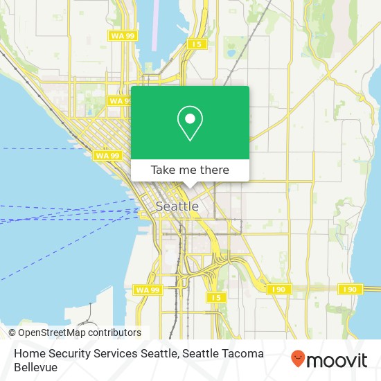 Mapa de Home Security Services Seattle, 710 8th Ave