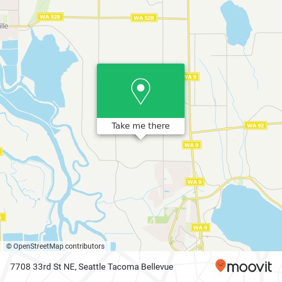 Mapa de 7708 33rd St NE, Marysville, WA 98270