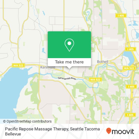 Pacific Repose Massage Therapy, 17627 83rd Pl NE map