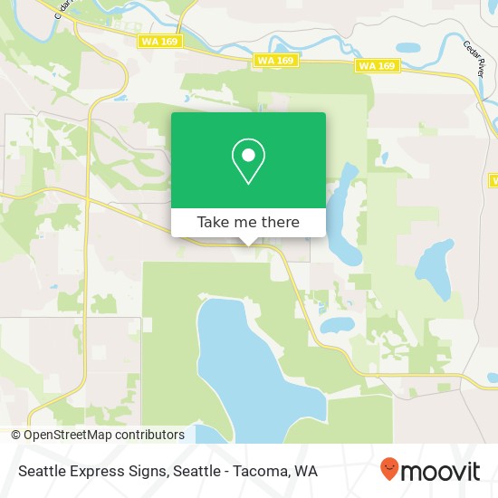 Mapa de Seattle Express Signs