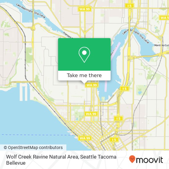 Mapa de Wolf Creek Ravine Natural Area, 5th Ave N