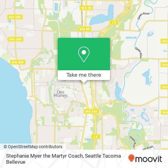 Mapa de Stephanie Myer the Martyr Coach, 28th Ave S
