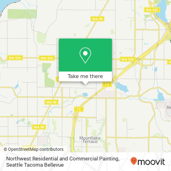 Mapa de Northwest Residential and Commercial Painting, 20630 56th Ave W