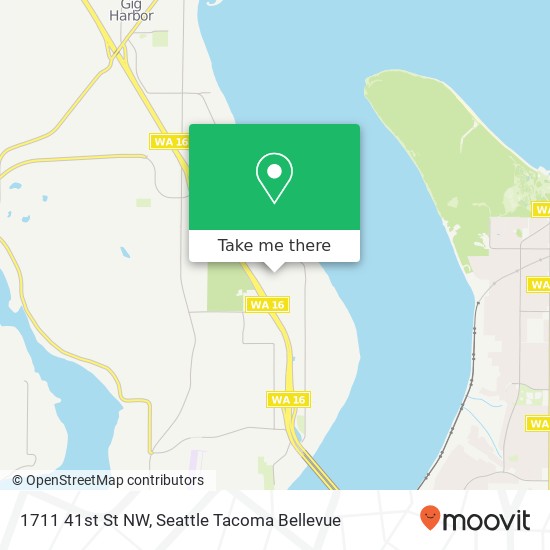 Mapa de 1711 41st St NW, Gig Harbor, WA 98335