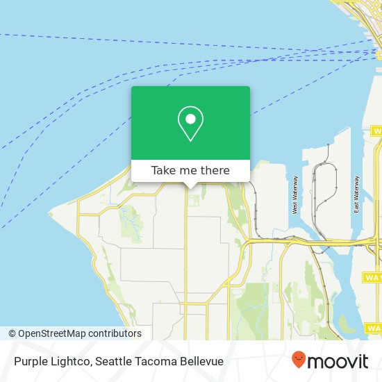 Mapa de Purple Lightco, 42nd Ave SW